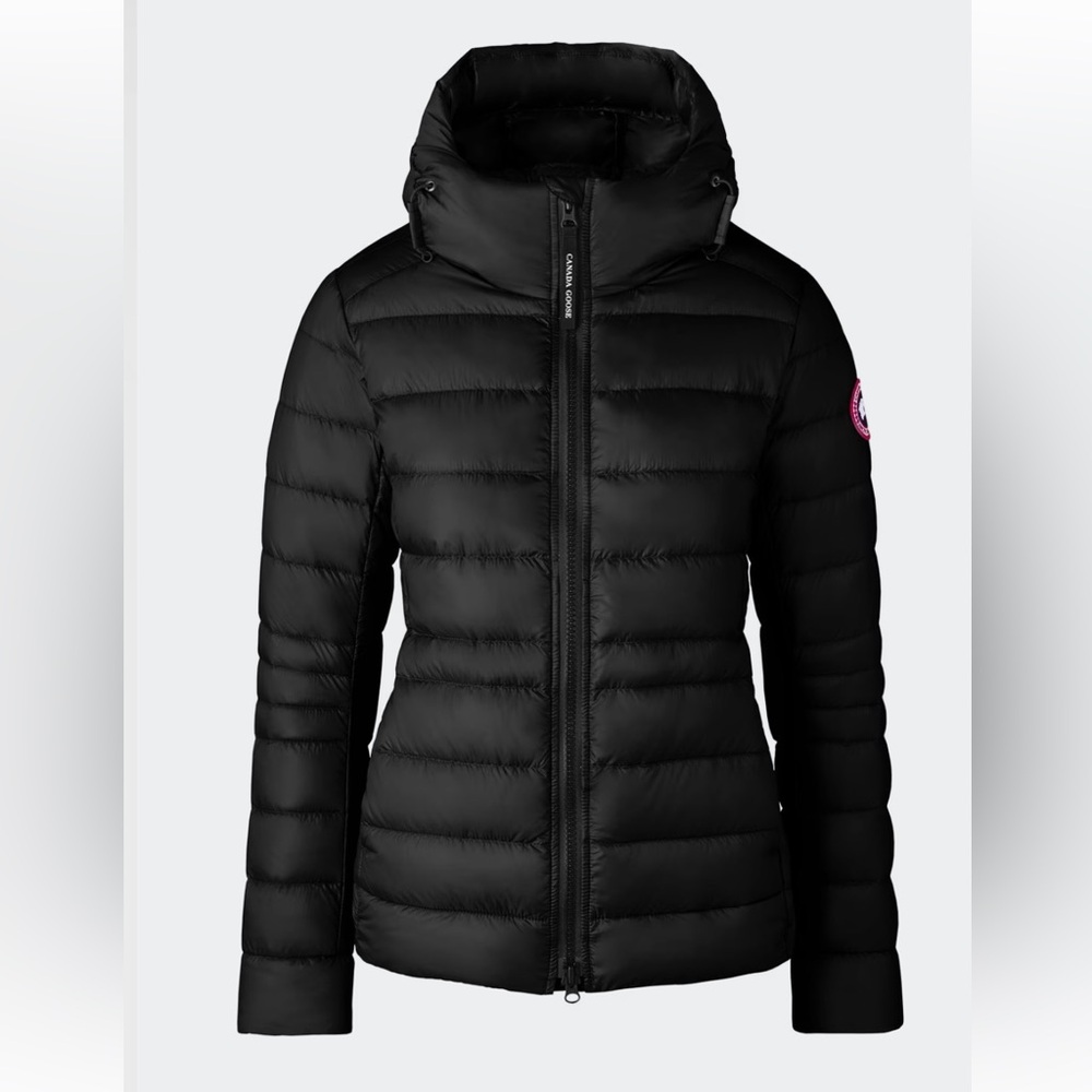 Canada Goose Women's Cypress Hooded Black Puffer Jacket